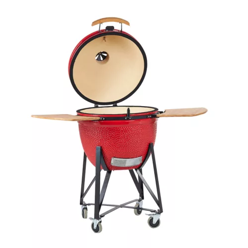 Perfect Home Kerámia Kerti Grill, Kamado M méret (20") piros, +ajándék 160000Ft értékű****wellness utalvány