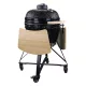 Kerámia Kerti Grill, Kamado M méret (20") fekete, +ajándék 160000Ft értékű****wellness utalvány
