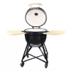 Kerámia Kerti Grill, Kamado M méret (20") fekete, +ajándék 160000Ft értékű****wellness utalvány