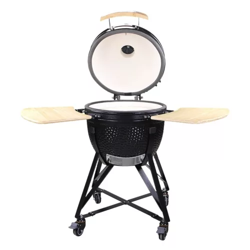 Kerámia Kerti Grill, Kamado M méret (20") fekete, +ajándék 160000Ft értékű****wellness utalvány