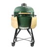 Kerámia Kerti Grill, Kamado M méret (20") zöld, +ajándék 80000Ft értékű****wellness utalvány