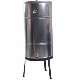   200 literes, réz spirálcsöves, horganyzott hűtőtartály DES 60, 80 és 100 literes, bilincses zárású pálinkafőzőkhöz