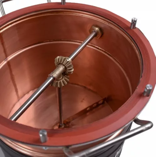 DES pálinkafőző 35L, keverővel, bilincses zárással, horganyzott, spirálcsöves 50 L-es hűtővel+ 80.000 Ft értékű wellness utalvány