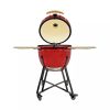 Kerámia Kerti Grill, Mobilkemence, Kamado Nova/XL méret (64cm) piros, +ajándék 120000Ft értékű****wellness utalvány