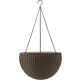 KETER HANGING SPHERE polyrattan függő virágcserép - barna