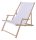 ROJAPLAST BAHAMA PLUS WHITE bükkfából készült állítható nyugágy karfával - fehér