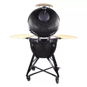   Kerámia Kerti Grill, Kamado L méret (23") fekete, +ajándék 160000Ft értékű****wellness utalvány 