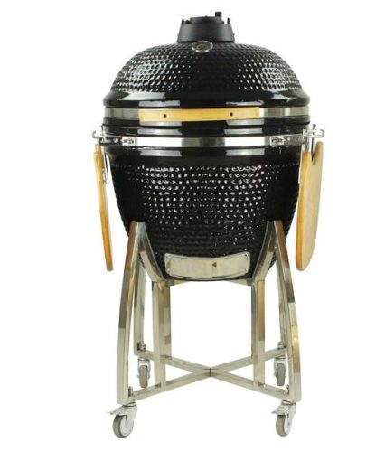 Kerámia Kerti Grill, Kamado L méret (23") fekete, +ajándék 120000Ft értékű****wellness utalvány 