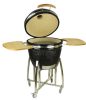 Kerámia Kerti Grill, Kamado L méret (23") fekete, +ajándék 120000Ft értékű****wellness utalvány 