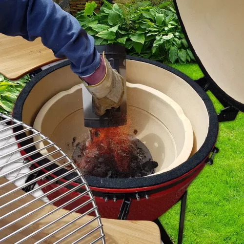 Perfect Home Kerámia Kerti Grill, Kamado L méret (23") zöld, +ajándék 160000Ft értékű****wellness utalvány