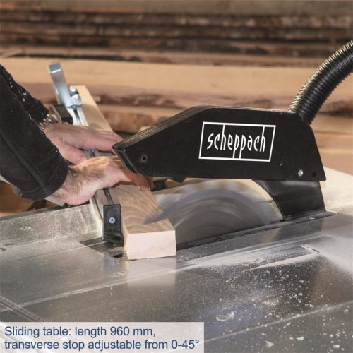 Asztali körfűrész, 2800 W, 380V, Scheppach TS 310 ( PROFI kategória)