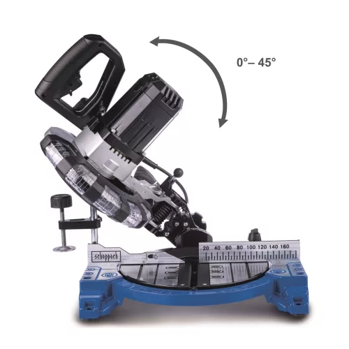 Scheppach HM 210 L - Gérvágó fűrész lézerrel, 1500 W