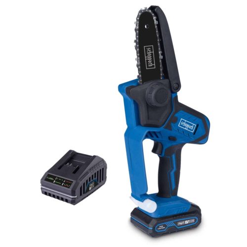 Scheppach C-PS100-X-SET - akkus ágvágó láncfűrész IXES 20 V (akkuval és töltővel)