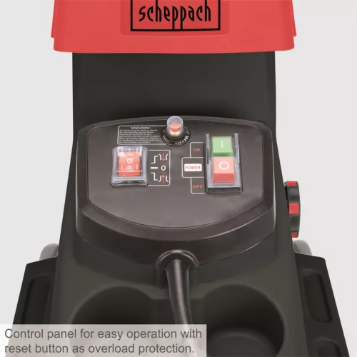 Scheppach GS 60 - Elektromos ágaprító 3000W motorral, átlátszó gyűjtőedénnyel, hengerkéses +80000Ft értékű****wellness utalvány