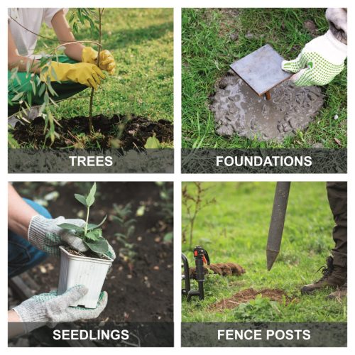 Scheppach BC-EB100-X - akkus földfúró indukciós motorral, IXES 20 V (akku és töltő nélkül)