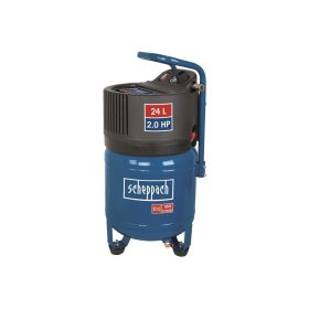   Olajmentes Vertikális Kompresszor 1500 W, 24 l, 10 BAR, Scheppach HC 24 V, +ajándék 40000Ft értékű****wellness utalvány