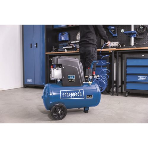 Olajkenésű Kompresszor 50 l, 1500W, Scheppach HC 65