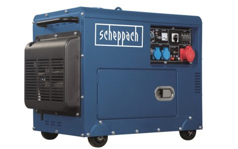 Scheppach SG 5200 D dízel áramfejlesztő AVR szabályozással 5000 W/3 fázis,418cm3,+ajándék 80.000Ft értékű wellness utalvány