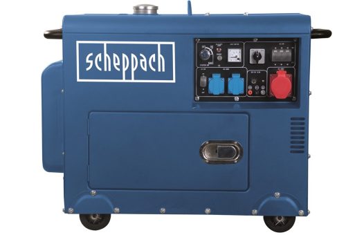 Scheppach SG 5200 D dízel áramfejlesztő AVR szabályozással 5000 W/3 fázis,418cm3,+ajándék 120.000Ft értékű****wellness utalvány