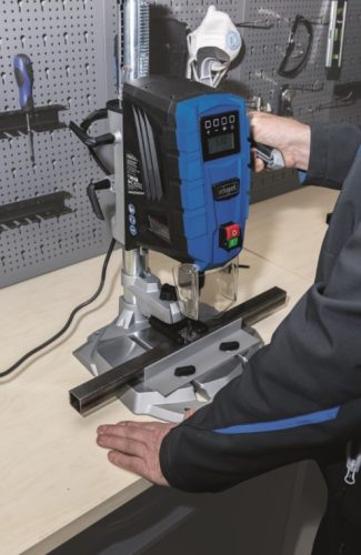 Scheppach DP 55 Oszlopos fúró lézeres központosítással, 710W, 1.5-13mm, 220V,