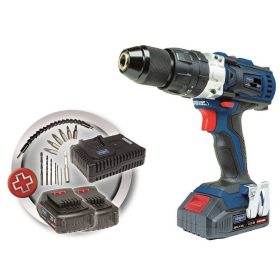   Akkumulátoros 2-sebességes Ütvecsavarozó / -fúró, 20 V, 2Ah, Scheppach CID40-20Li