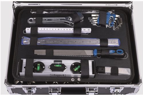 Scheppach TB 200 Szerszámos koffer szerszámokkal, 141  részes