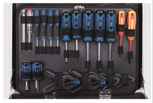 Scheppach TB 200 Szerszámos koffer szerszámokkal, 141  részes