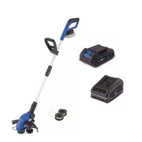  Scheppach C-LT300-X - Akkus Fűszegélyvágó szett 2 az 1-ben IXES 20 V (+2 Ah akku és 2,4 Ah töltő)