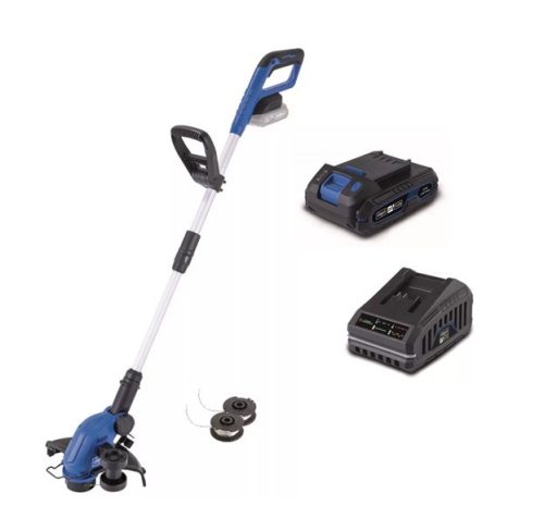 Scheppach C-LT300-X - Akkus Fűszegélyvágó szett 2 az 1-ben IXES 20 V (+2 Ah akku és 2,4 Ah töltő)