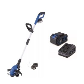   Scheppach C-LT300-X - Akkus Fűszegélyvágó szett 2 az 1-ben IXES 20 V (+4 Ah akku és 2,4 Ah töltő)