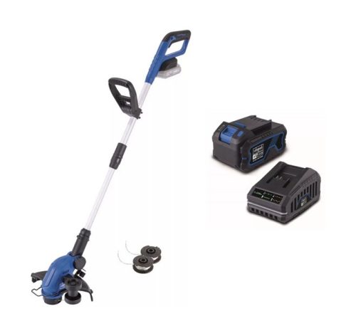 Scheppach C-LT300-X - Akkus Fűszegélyvágó szett 2 az 1-ben IXES 20 V (+4 Ah akku és 2,4 Ah töltő)