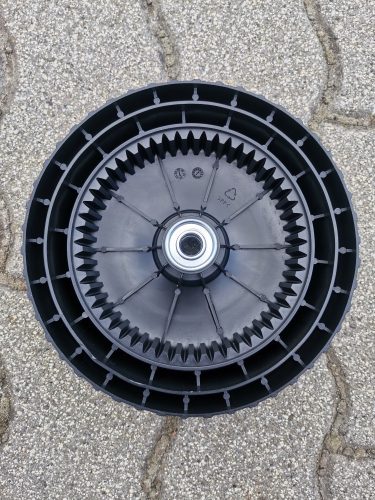 Hátsó fűnyíró kerék, régi típusú Scheppach MS 150-46E, Scheppach MP 132-42 és Scheppach MS 161-46 fűnyírókhoz