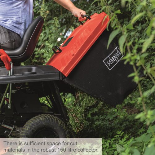 Scheppach MR 230-61 Benzinmotoros Fűnyíró/Minirider, elektromos indítással, 61 cm, 3 az 1-ben