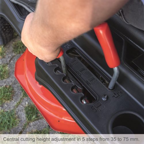 Scheppach MR 230-61 Benzinmotoros Fűnyíró/Minirider, elektromos indítással, 61 cm, 3 az 1-ben