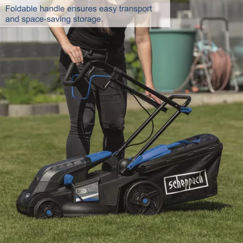 Scheppach Akkumulátoros Fűnyíró Indukciós motorral 4 az 1-ben 2x20V, IXES 20V (2 db akkuval és töltővel) BC-MP380-X-SET XL2