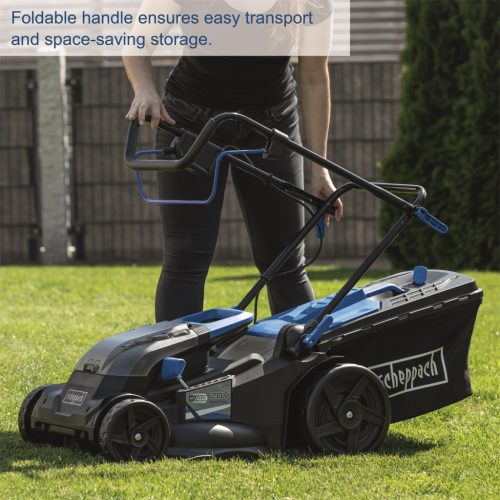 Scheppach BC-MP430-X - akkus fűnyíró indukciós motorral 4 az 1-ben 2x20V, IXES 20 V (akku és töltő nélkül)