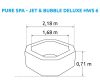 Marimex Pure Spa felfújható pezsgőfürdő - Jet & Bubble Deluxe HWS 6