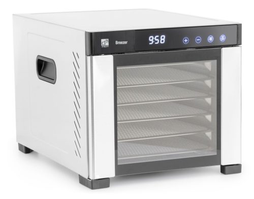 G21 Breezer Gyümölcsaszaló, rozsdamentes acél, 650 W, 6db tálcával
