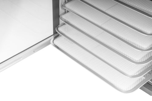 G21 Mistral gyümölcsaszaló, rozsdamentes acél, 10db tálcával, 1100W, (6008113) + AJÁNDÉK 120000Ft értékű****wellness utalvány