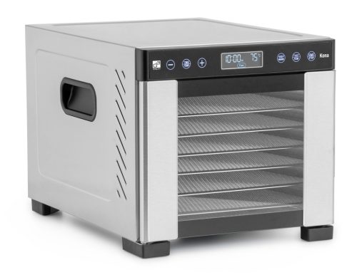 G21 Kona gyümölcsaszaló, rozsdamentes acél, 600W, +7db tálca+7db szita +ajándék 80000Ft értékű****wellness utalvány