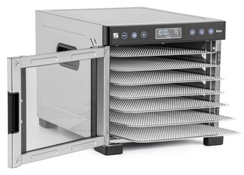 G21 Kona gyümölcsaszaló, rozsdamentes acél, 600W, +7db tálca+7db szita +ajándék 80000Ft értékű****wellness utalvány