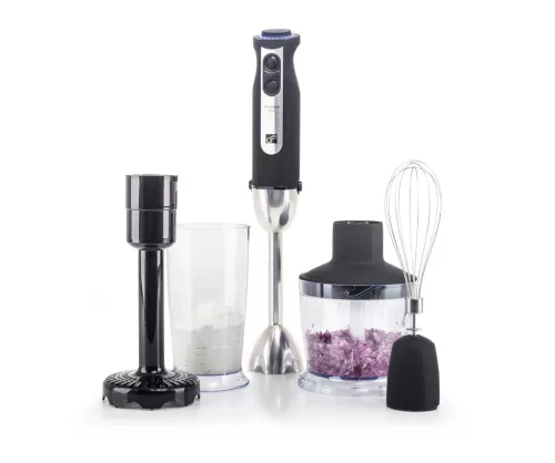 G21 VitalStick Pro Mixer/Botmixer, 1000W, fekete, tartozékokkal (habverő/aprító) 