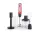 G21 VitalStick Mixer/Botmixer, 800W, fekete/piros, tartozékokkal (habverő/aprító)