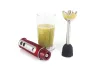 G21 VitalStick Mixer/Botmixer, 800W, fekete/piros, tartozékokkal (habverő/aprító)