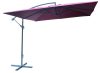ROJAPLAST 8080 függő napernyő, hajtókarral - bordó - 270 x 270 cm 