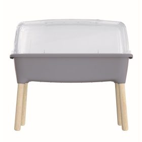   Prosperplast RESPANA PLANTER WOOD HIGH SET palántázó 78 cm szürke kő