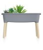 Prosperplast RESPANA PLANTER WOOD HIGH SET palántázó 78 cm szürke kő