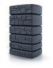Prosperplast TOWER STONE Esővízgyűjtő hordó antracit 500l