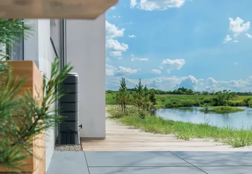 Prosperplast TENSO Esővízgyűjtő hordó 120 l antracit