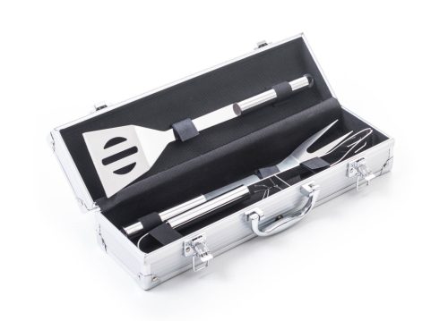 G21 Grillező segédeszköz szett, 3db, aluminium kofferben